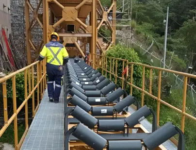 Rodillos transportadores para cargar pesadas