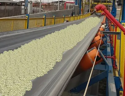 Materiales para fabricar bandas transportadoras